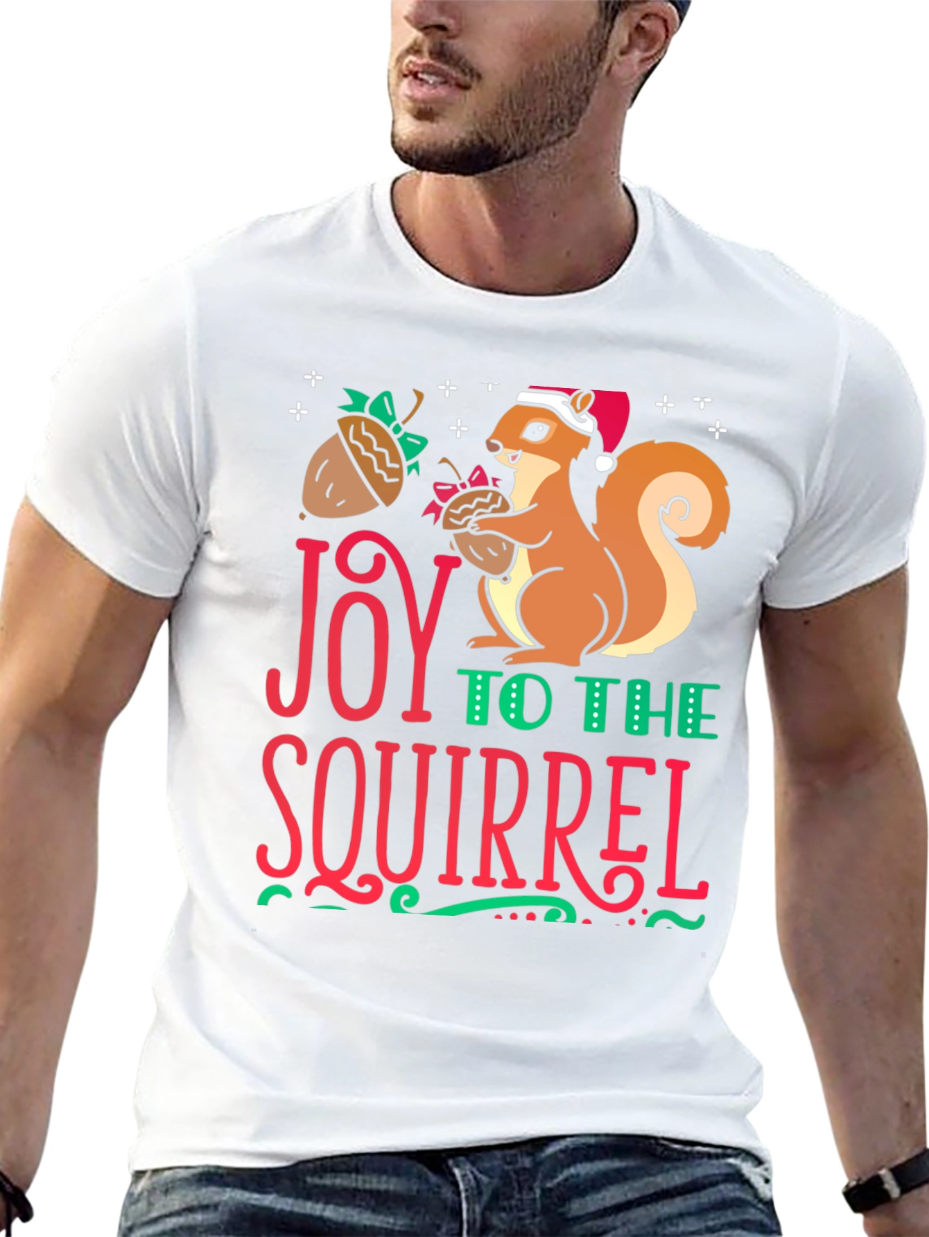 Joy to the Squirrel Holiday T-Shirt