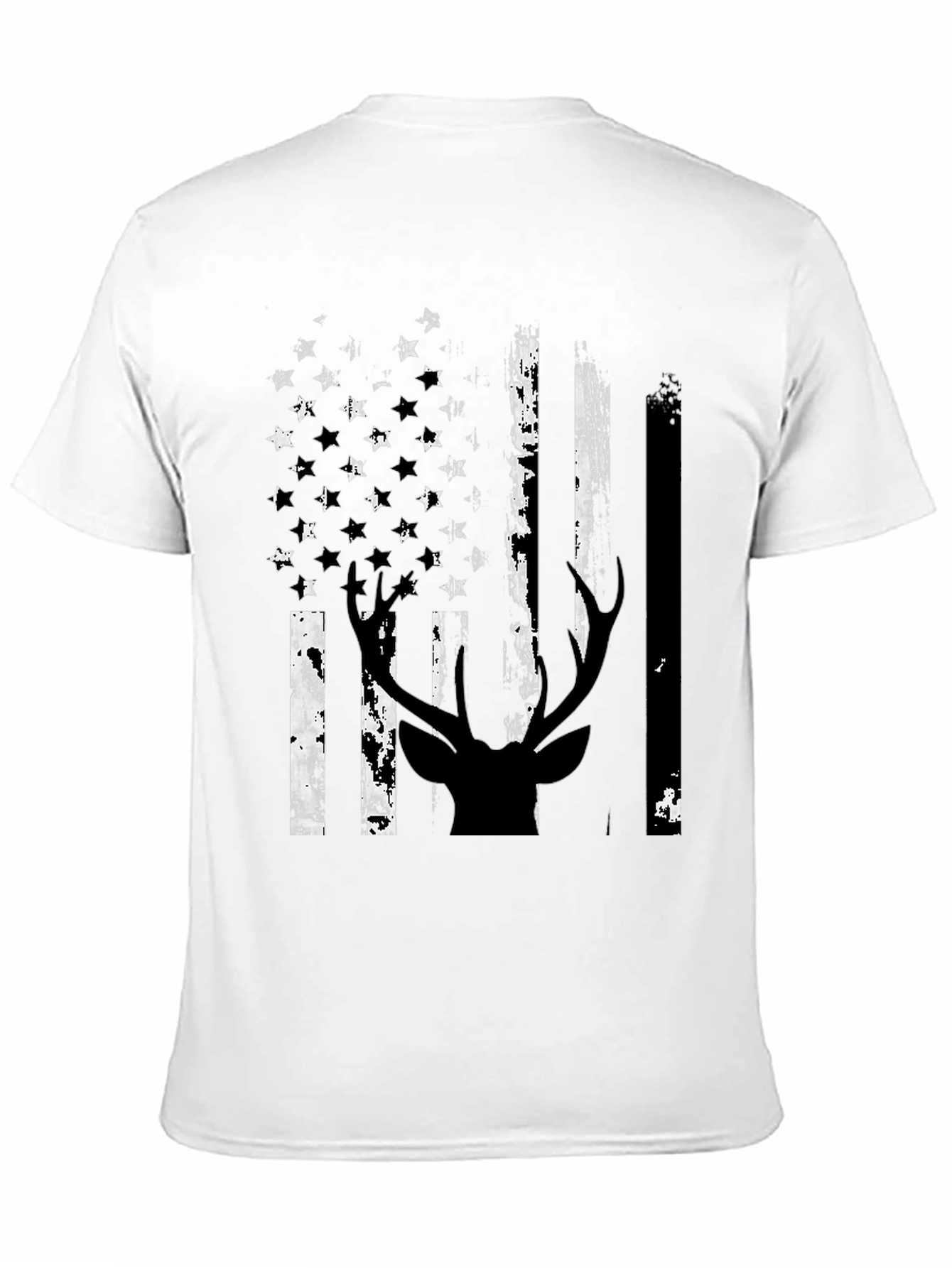 American Flag Deer Silhouette Graphic Tee