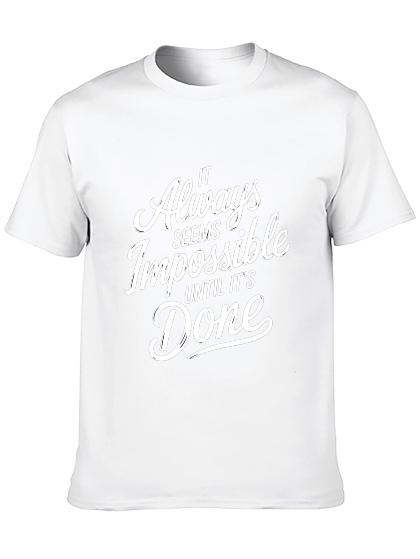Motivational Impossible Black T-Shirt