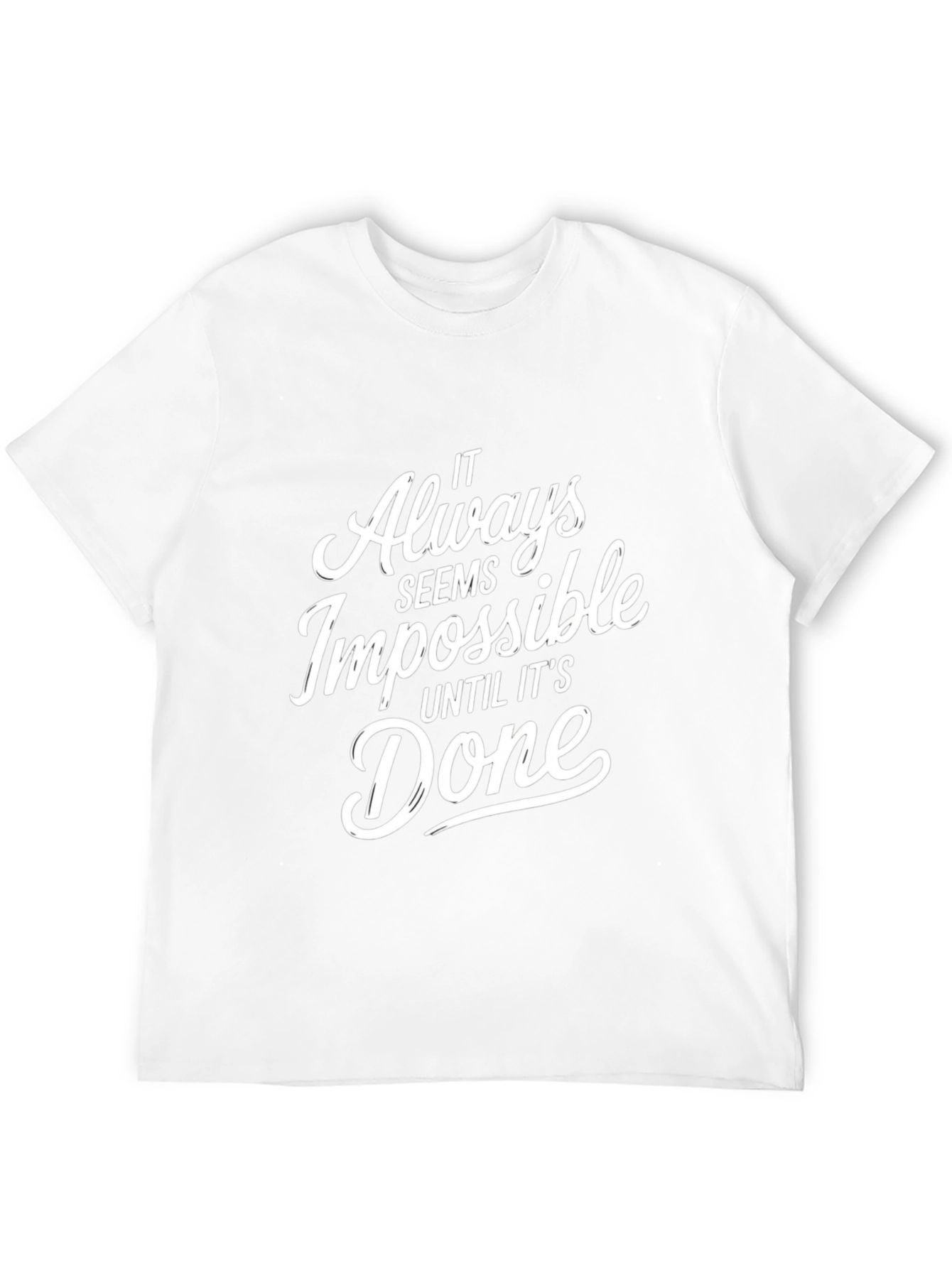 Motivational Impossible Black T-Shirt