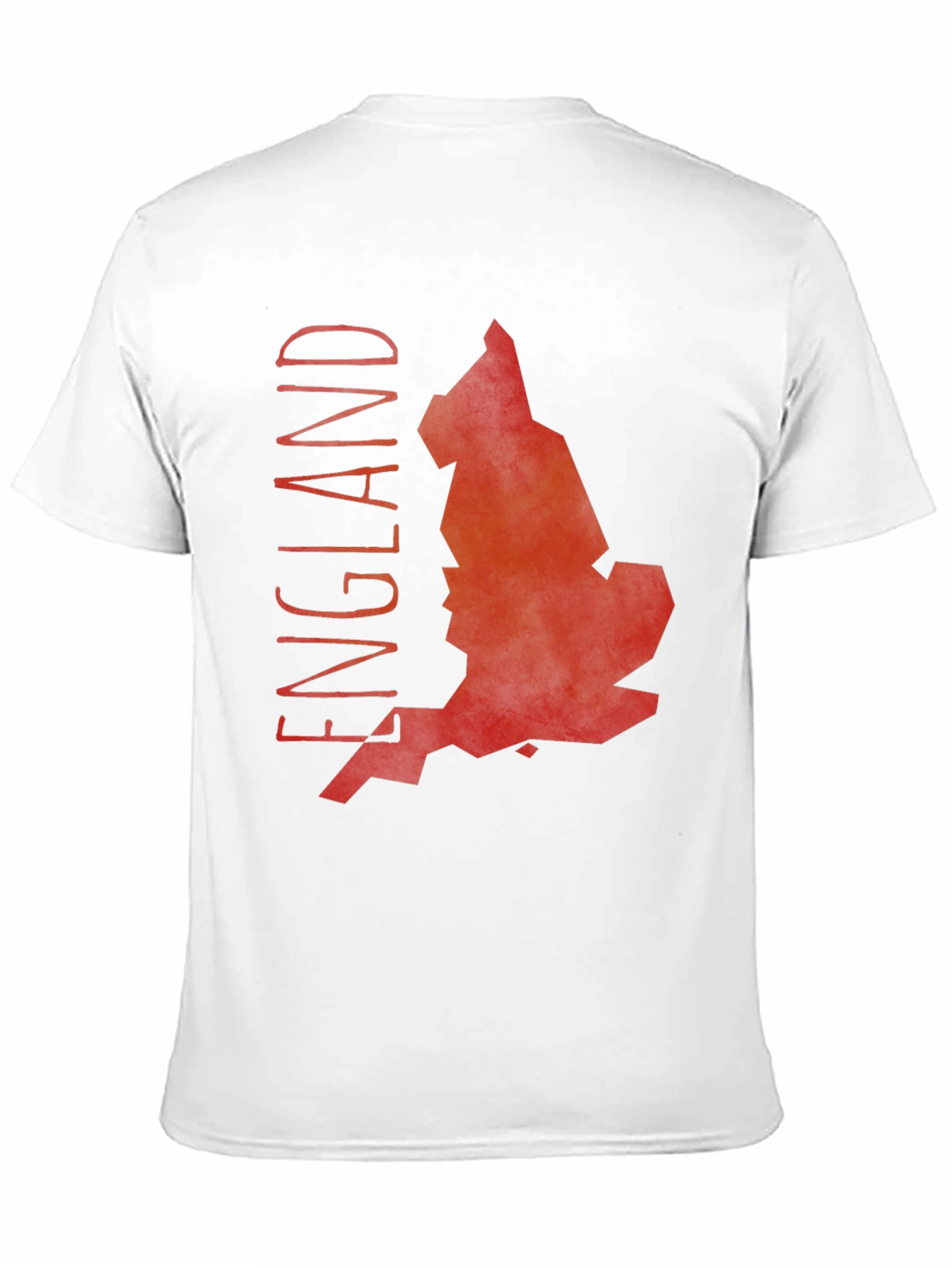 England Map Graphic Tee - Black Cotton T-Shirt