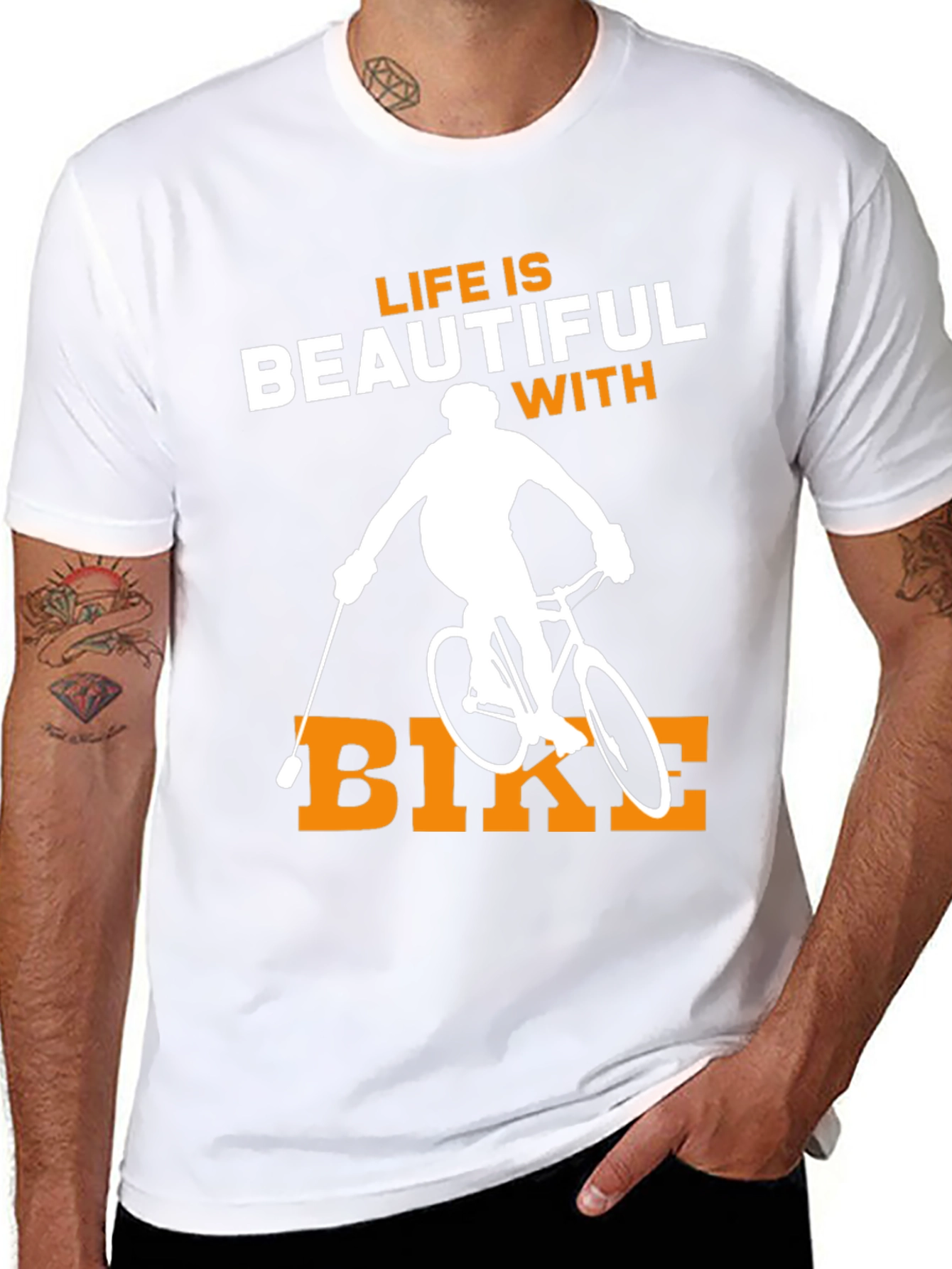Life is Beautiful with Bike T-Shirt
