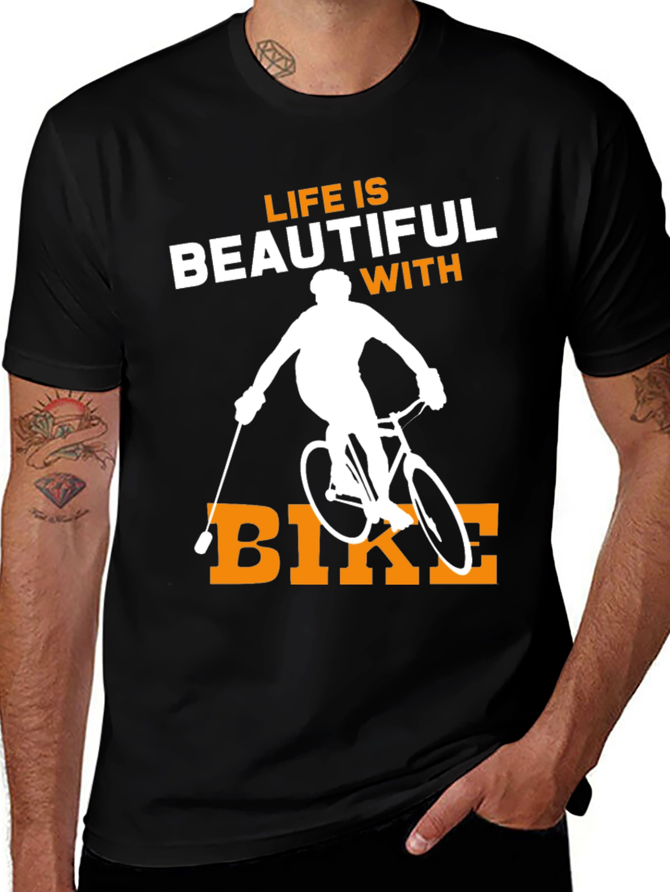 Life is Beautiful with Bike T-Shirt