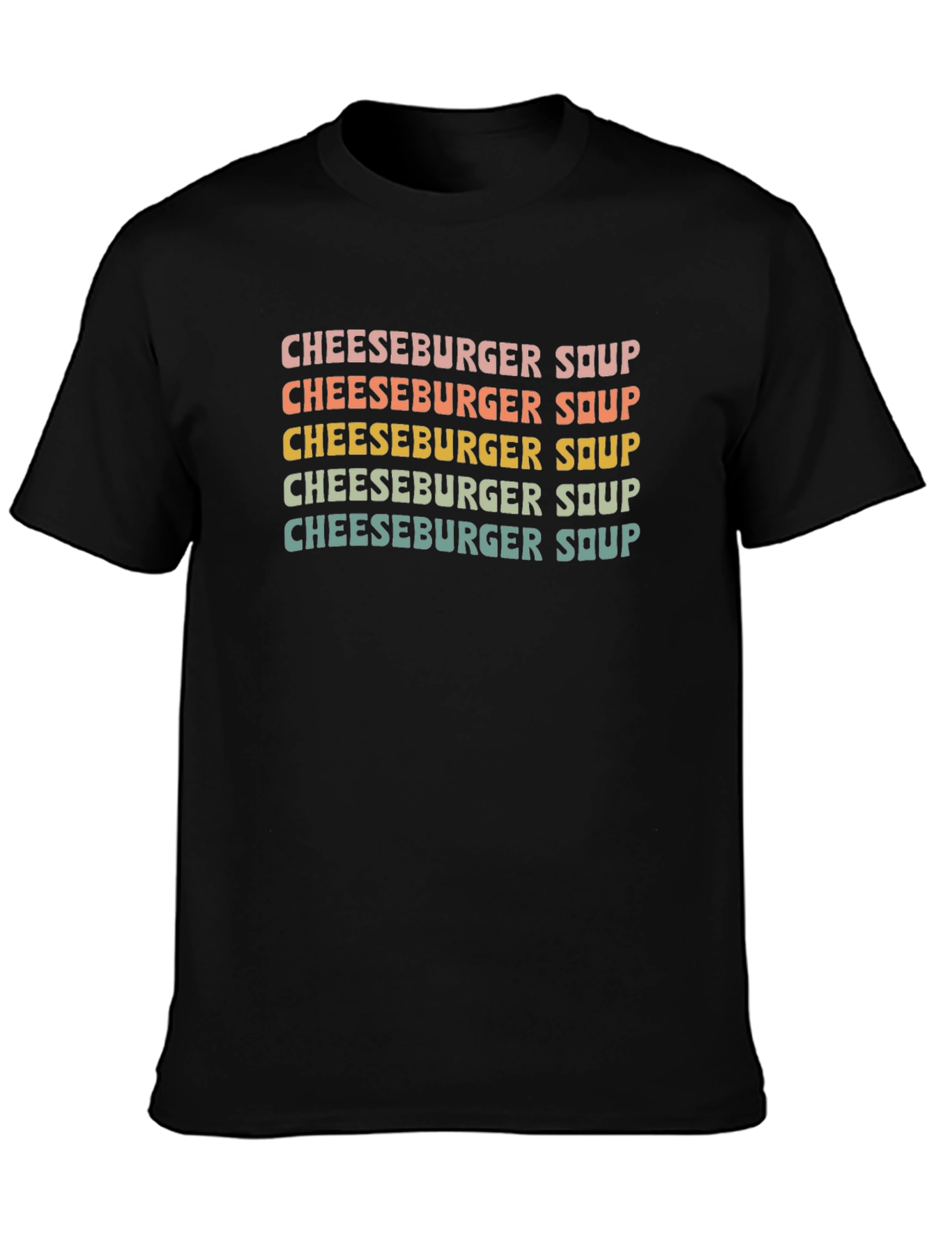 Cheeseburger Soup Retro T-Shirt