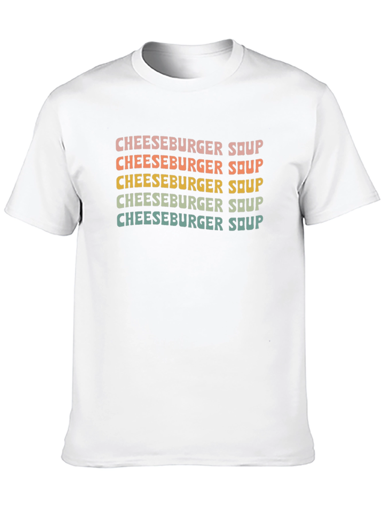 Cheeseburger Soup Retro T-Shirt
