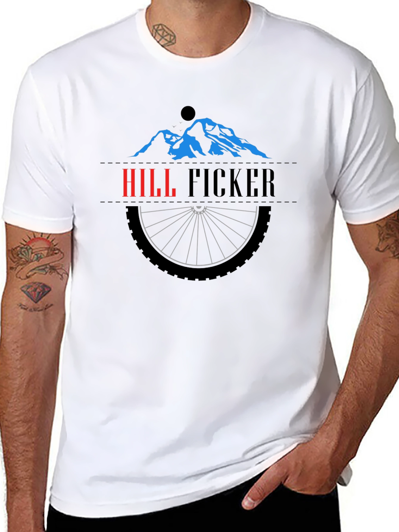 Hill Ficker Mountain Biking T-Shirt - Black