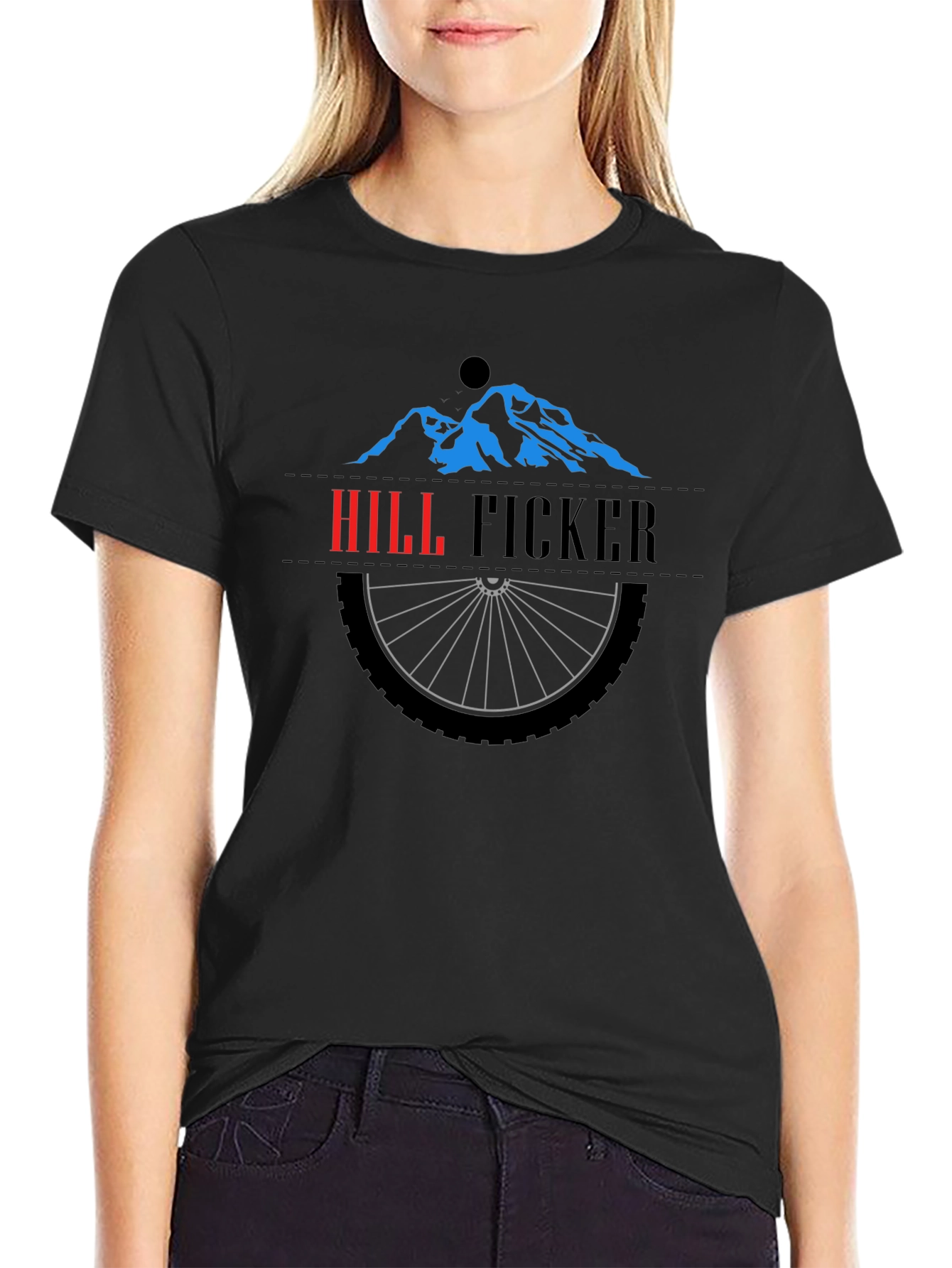 Hill Ficker Mountain Biking T-Shirt - Black