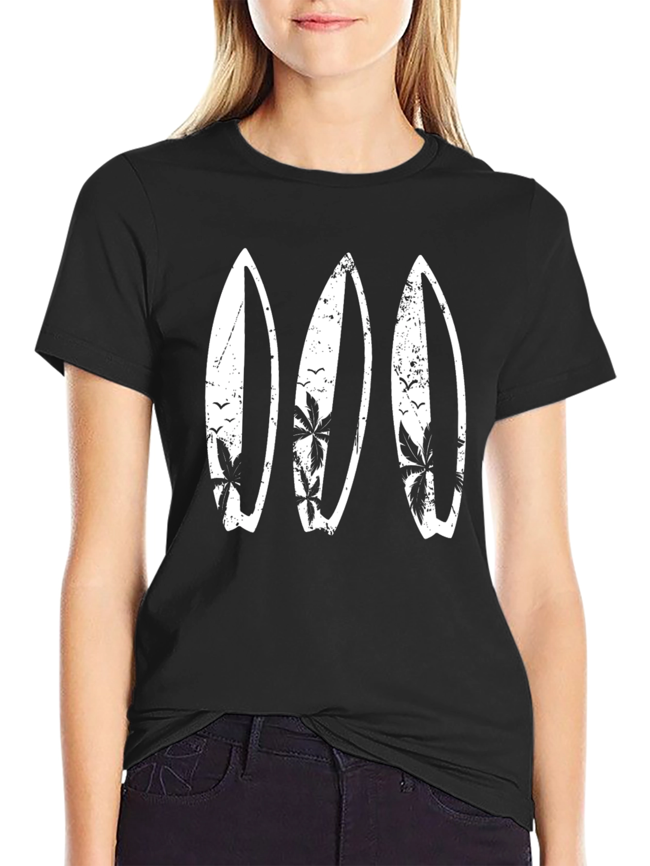 Surfboard Graphic Tee - Beach Style