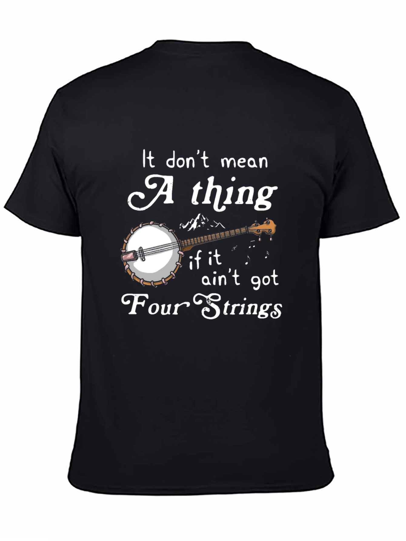 Banjo Four Strings Graphic T-Shirt