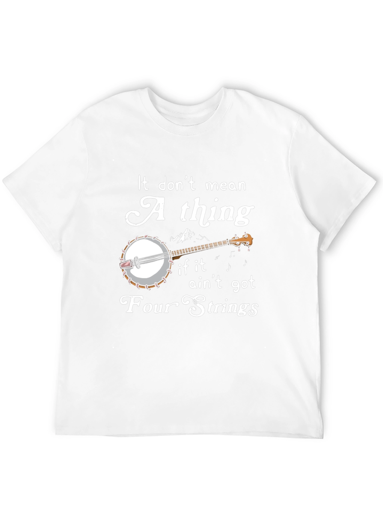 Banjo Four Strings Graphic T-Shirt