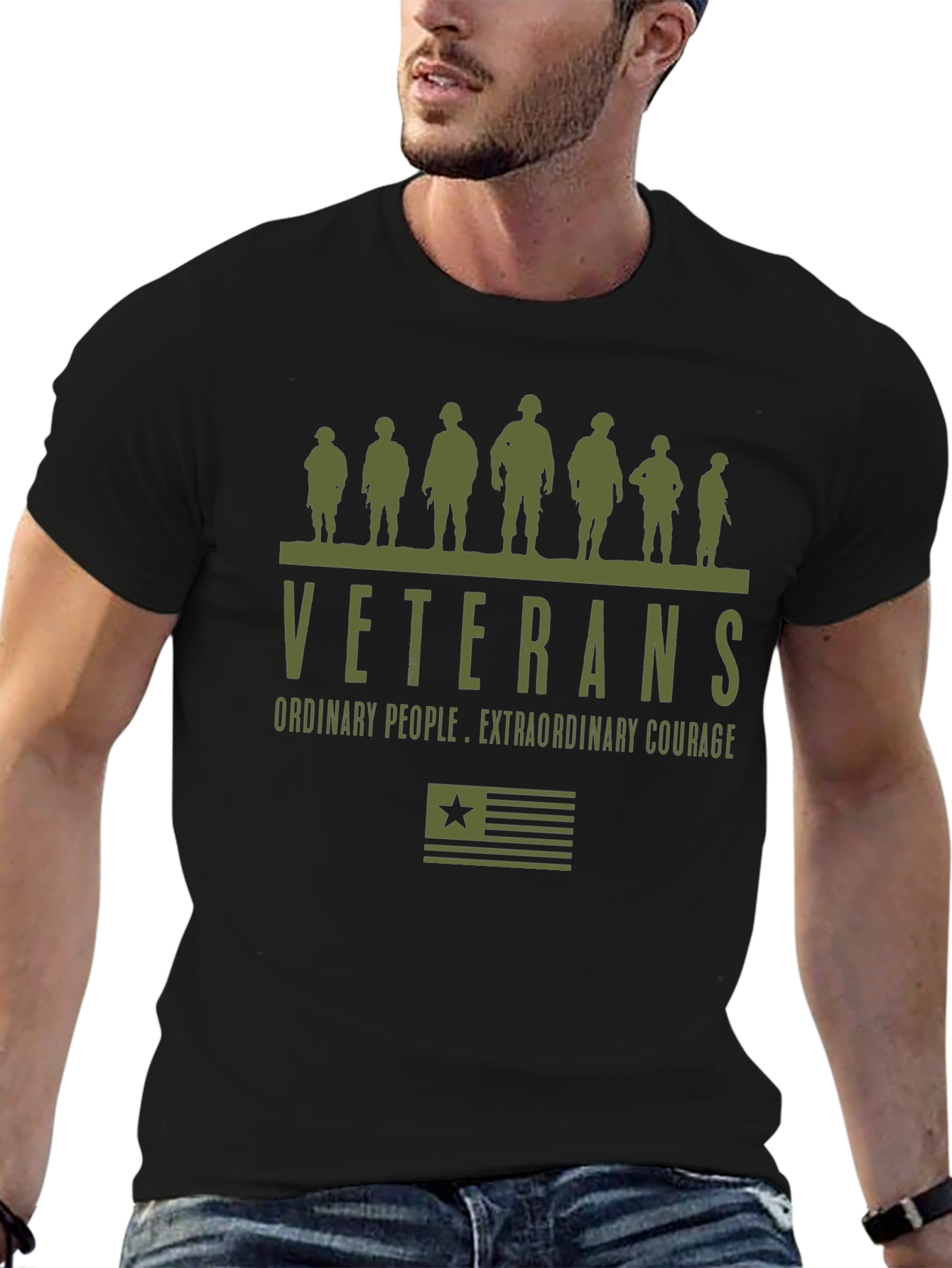 Veterans Graphic T-Shirt - Courage & Pride