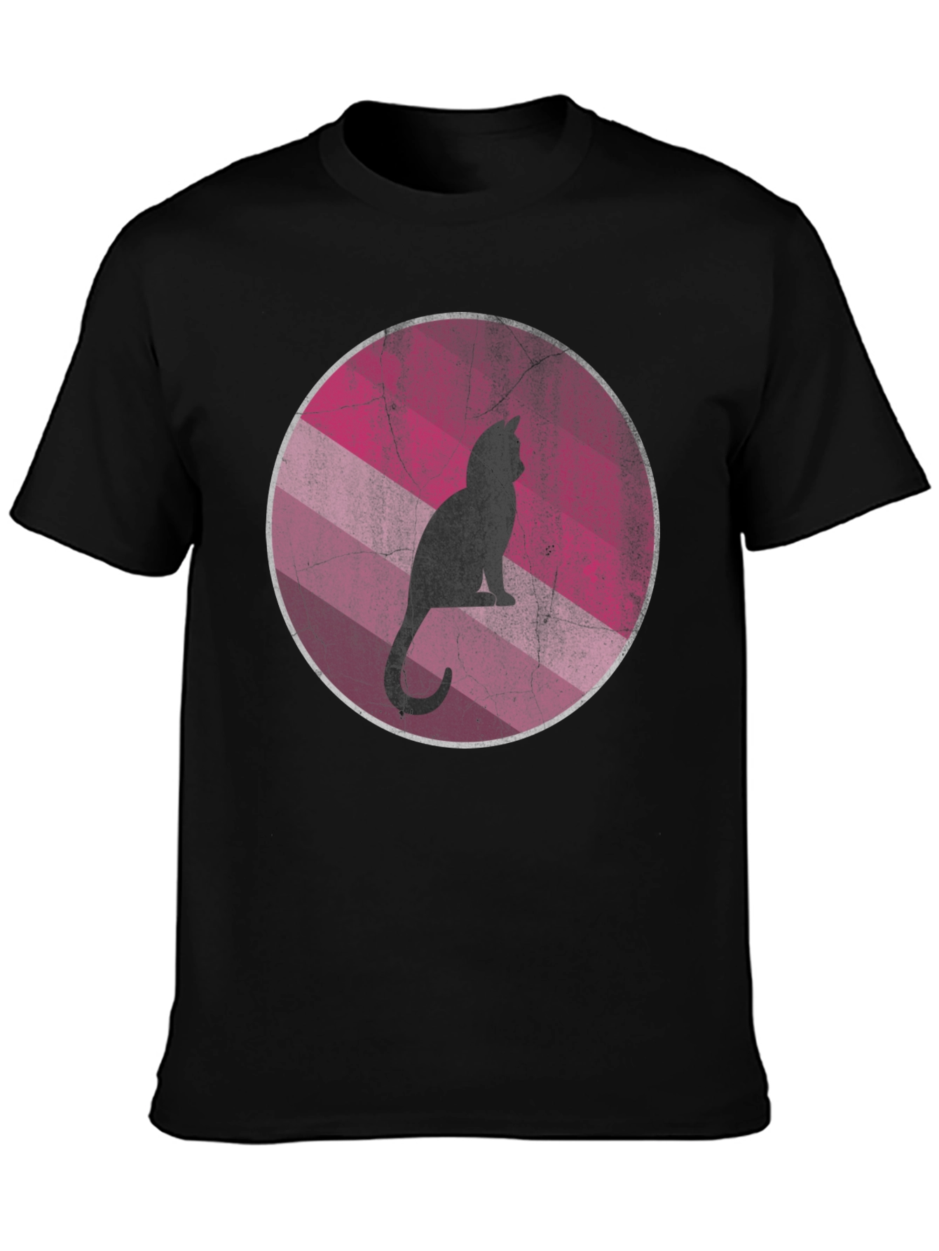 Cool Cat Silhouette Graphic Tee