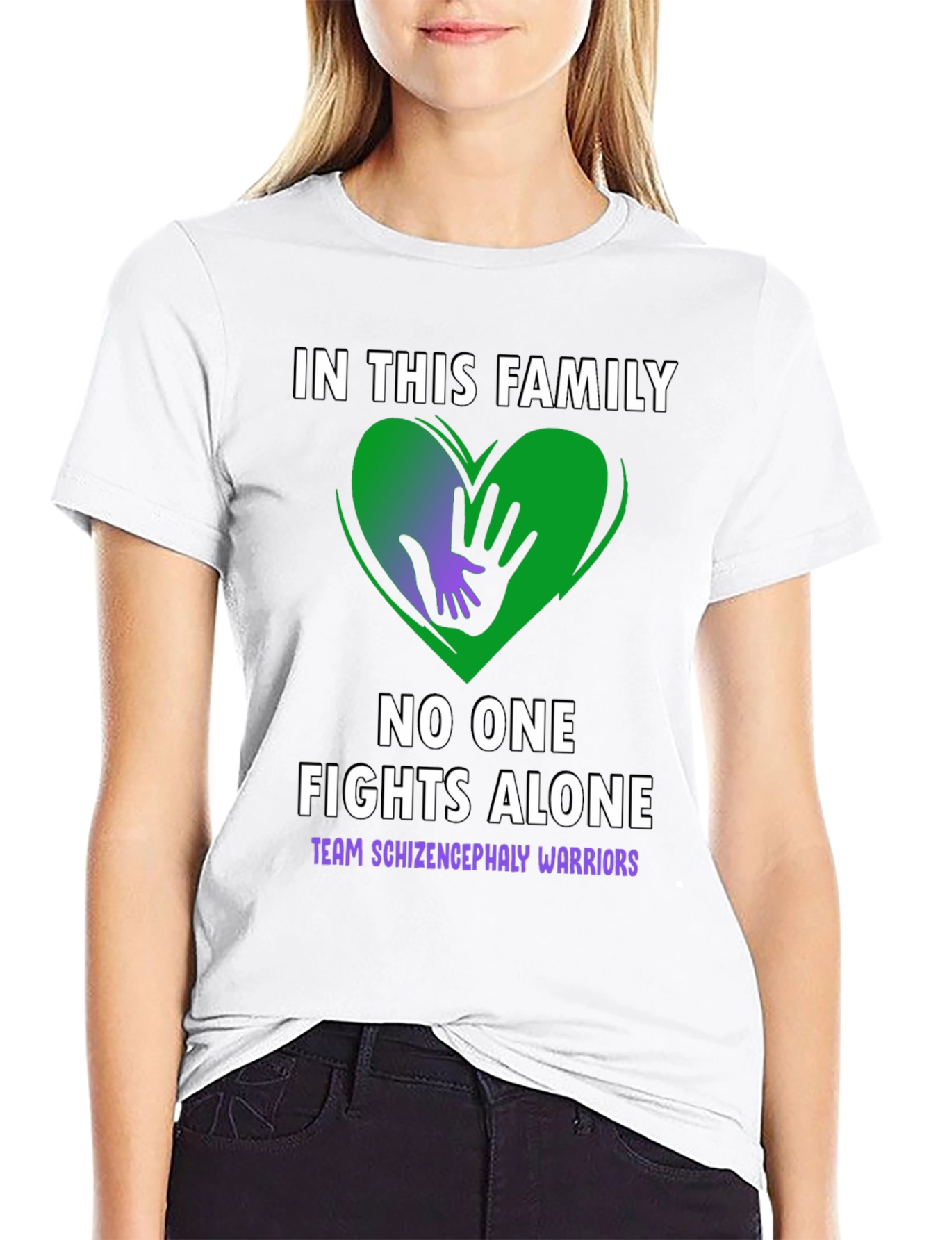 Schizencephaly Warrior Family Support T-Shirt