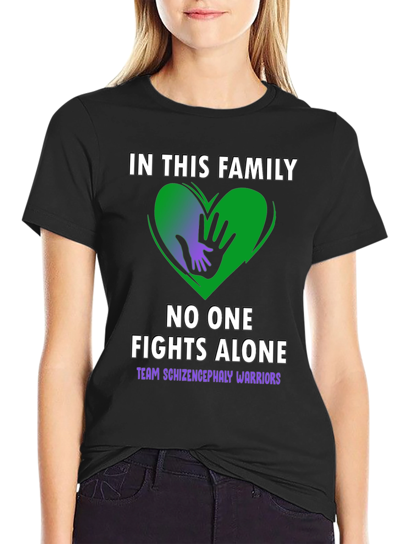 Schizencephaly Warrior Family Support T-Shirt