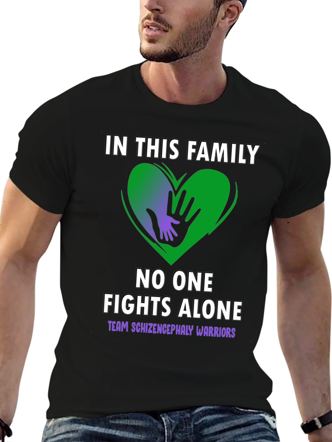 Schizencephaly Warrior Family Support T-Shirt