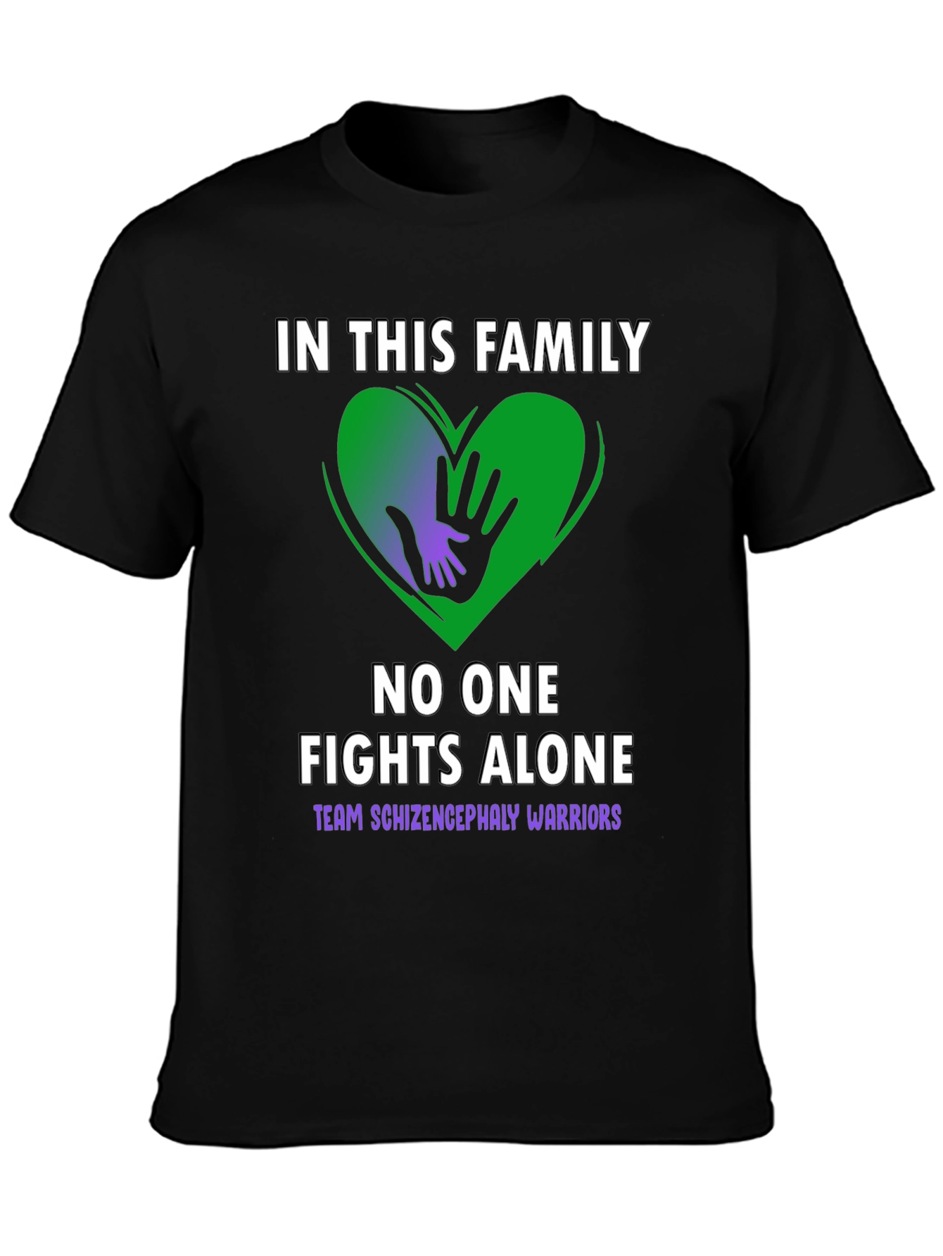 Schizencephaly Warrior Family Support T-Shirt