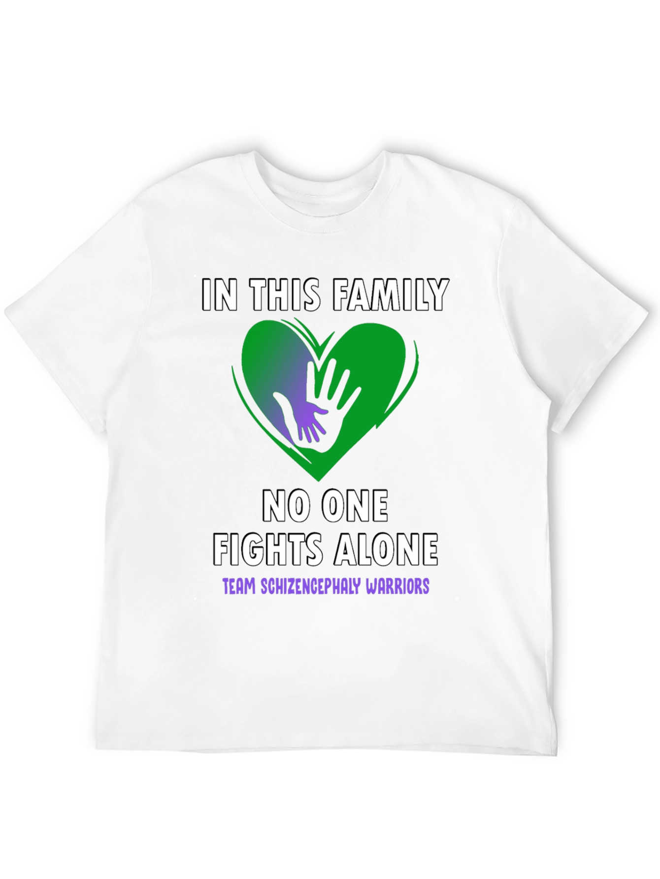 Schizencephaly Warrior Family Support T-Shirt