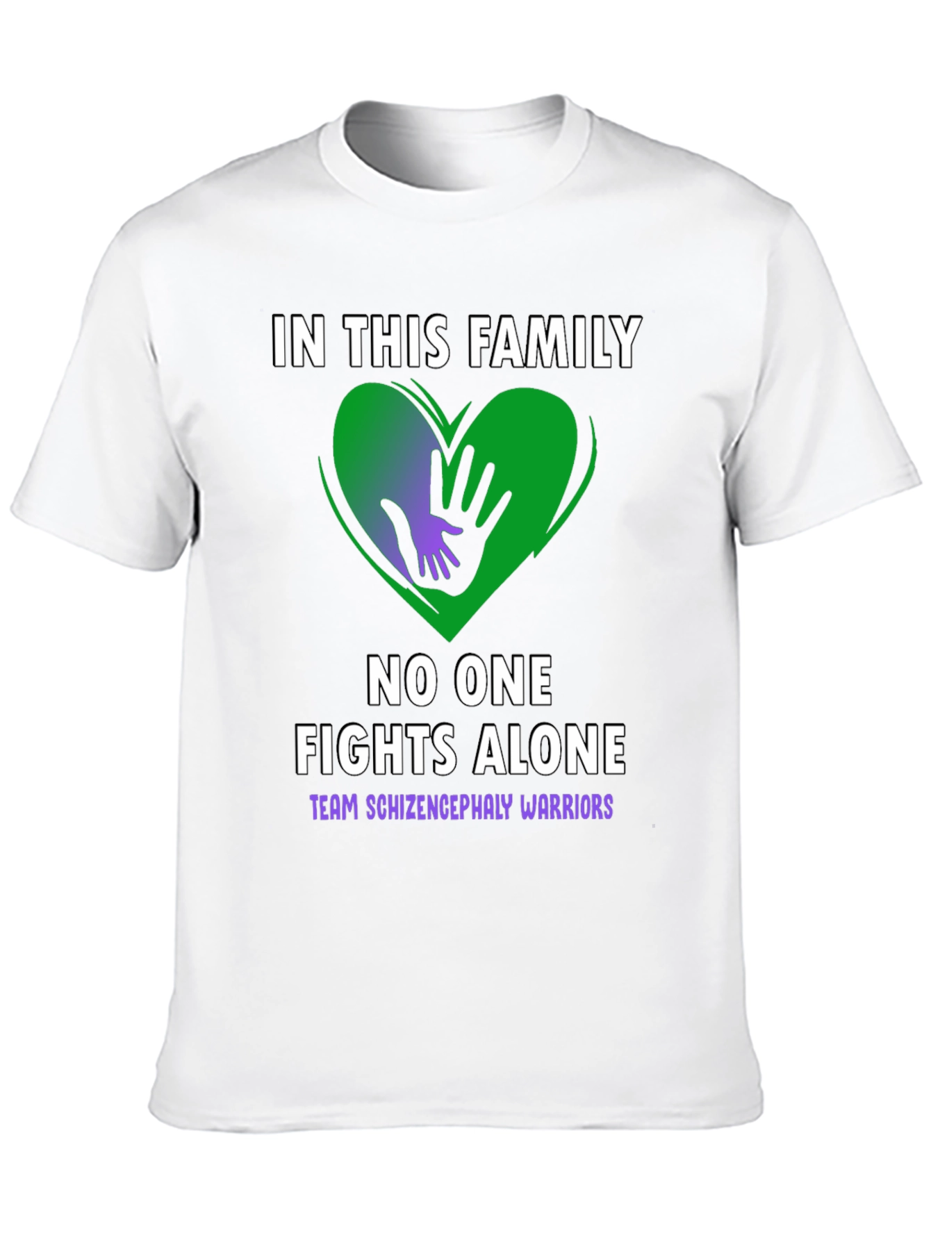 Schizencephaly Warrior Family Support T-Shirt