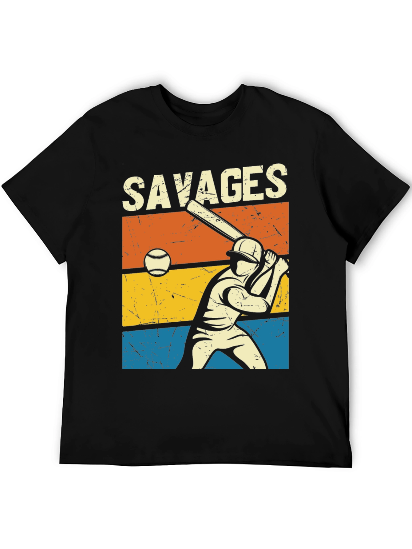 Savages Baseball Graphic Tee - Retro Style