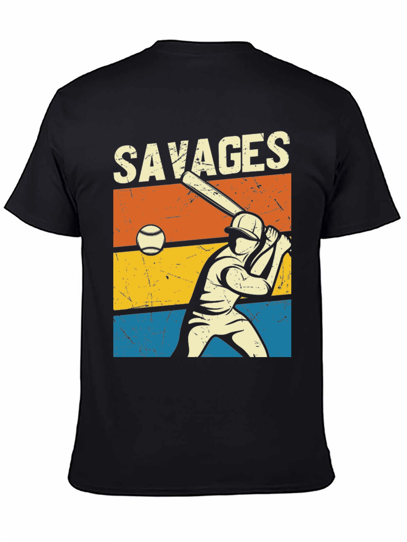 Savages Baseball Graphic Tee - Retro Style