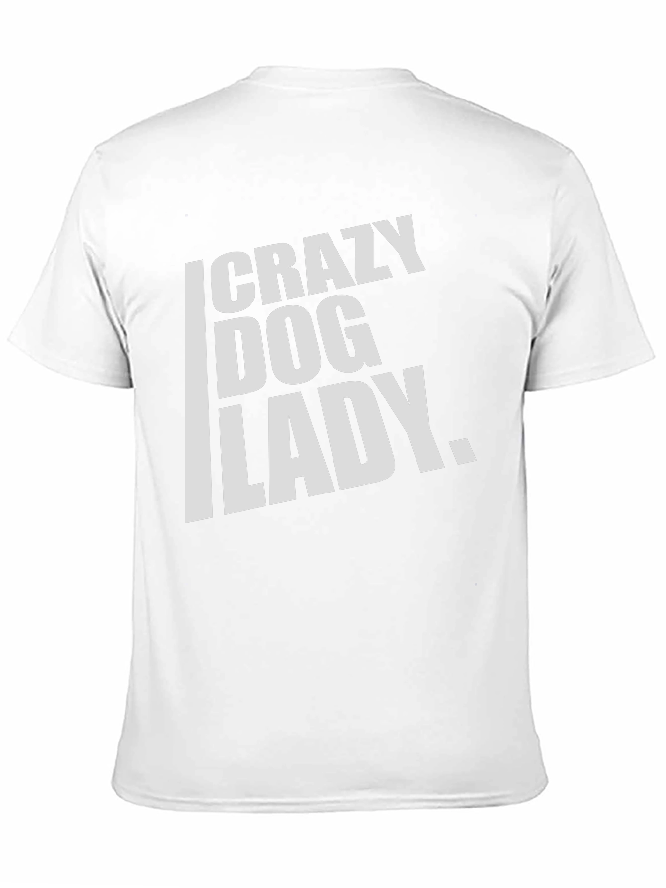 Crazy Dog Lady T-Shirt - Black Cotton Tee