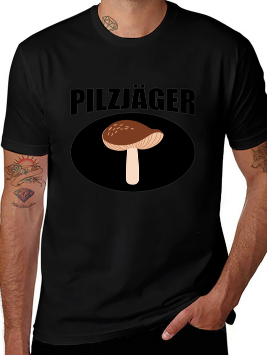 Pilzjäger Mushroom Hunter Graphic T-Shirt