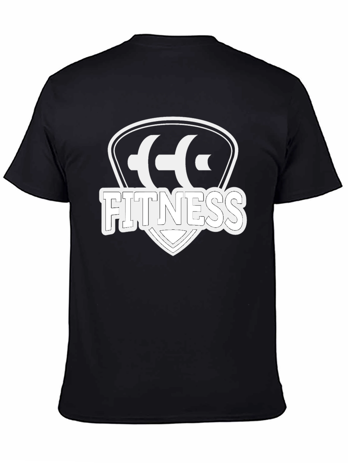 Fitness Shield T-Shirt - Black Gym Tee