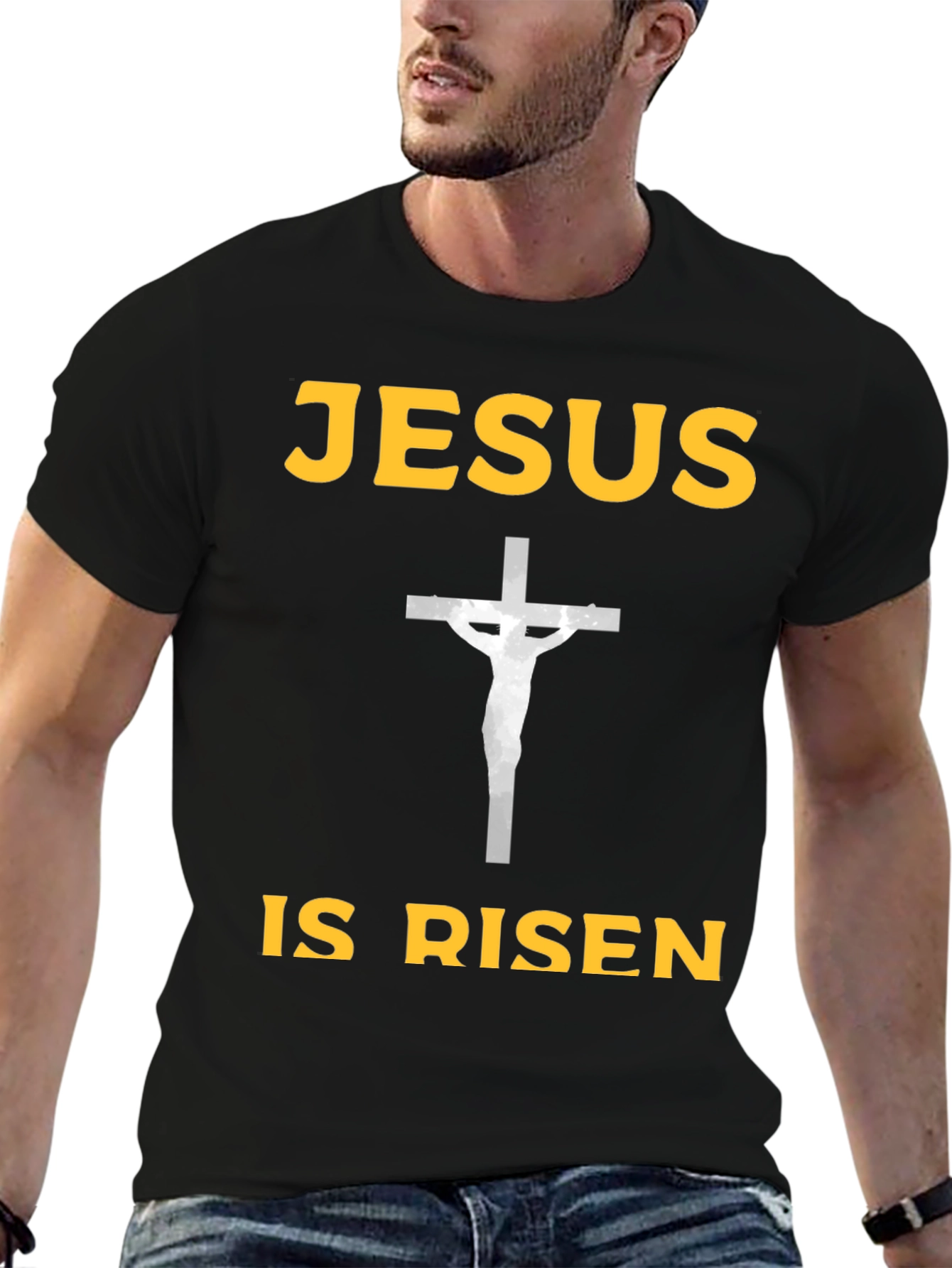 Jesus is Risen Graphic Tee - Christian Easter T-Shirt