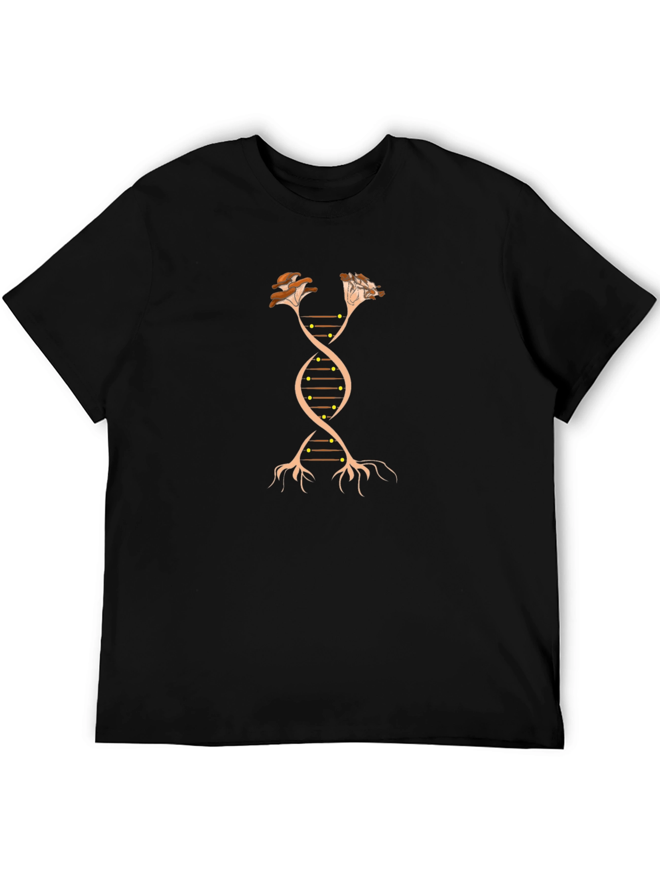 Mushroom DNA Black Graphic Tee