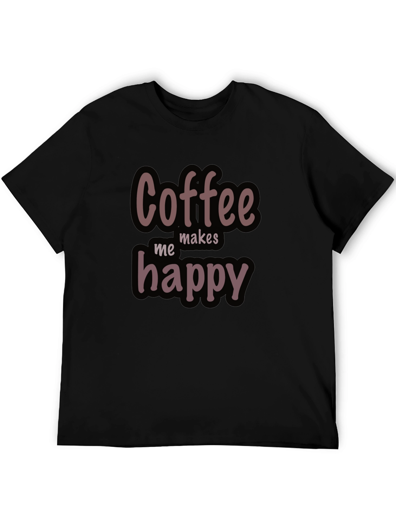 Coffee Makes Me Happy Graphic T-Shirt