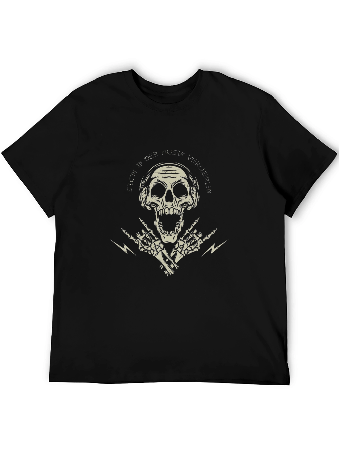 Skull & Music T-Shirt - Rock On!
