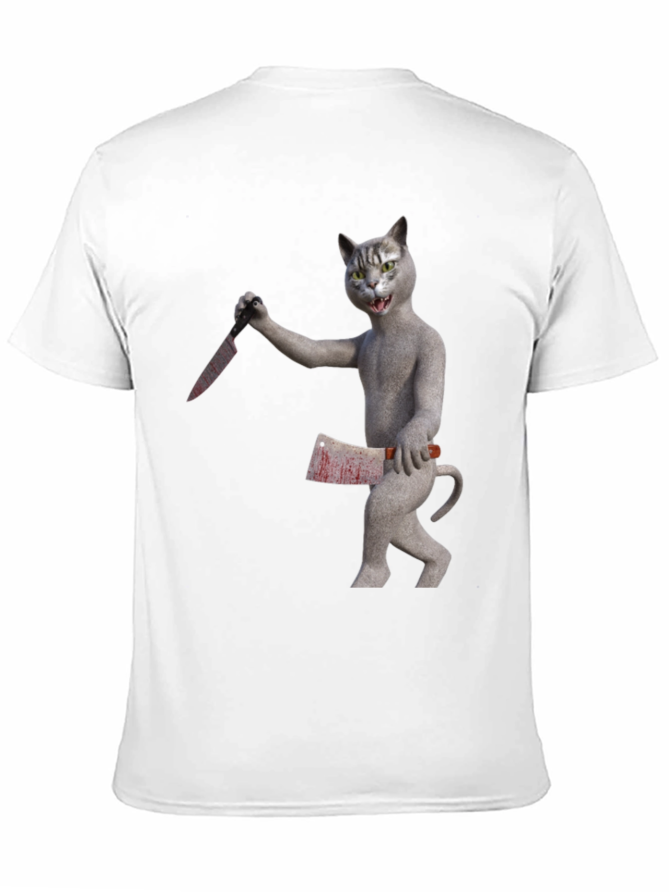 Killer Cat T-Shirt - Funny Graphic Tee
