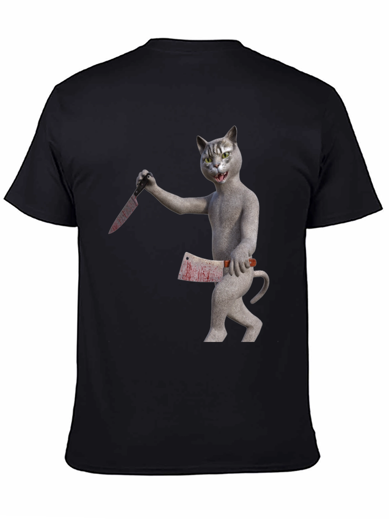 Killer Cat T-Shirt - Funny Graphic Tee