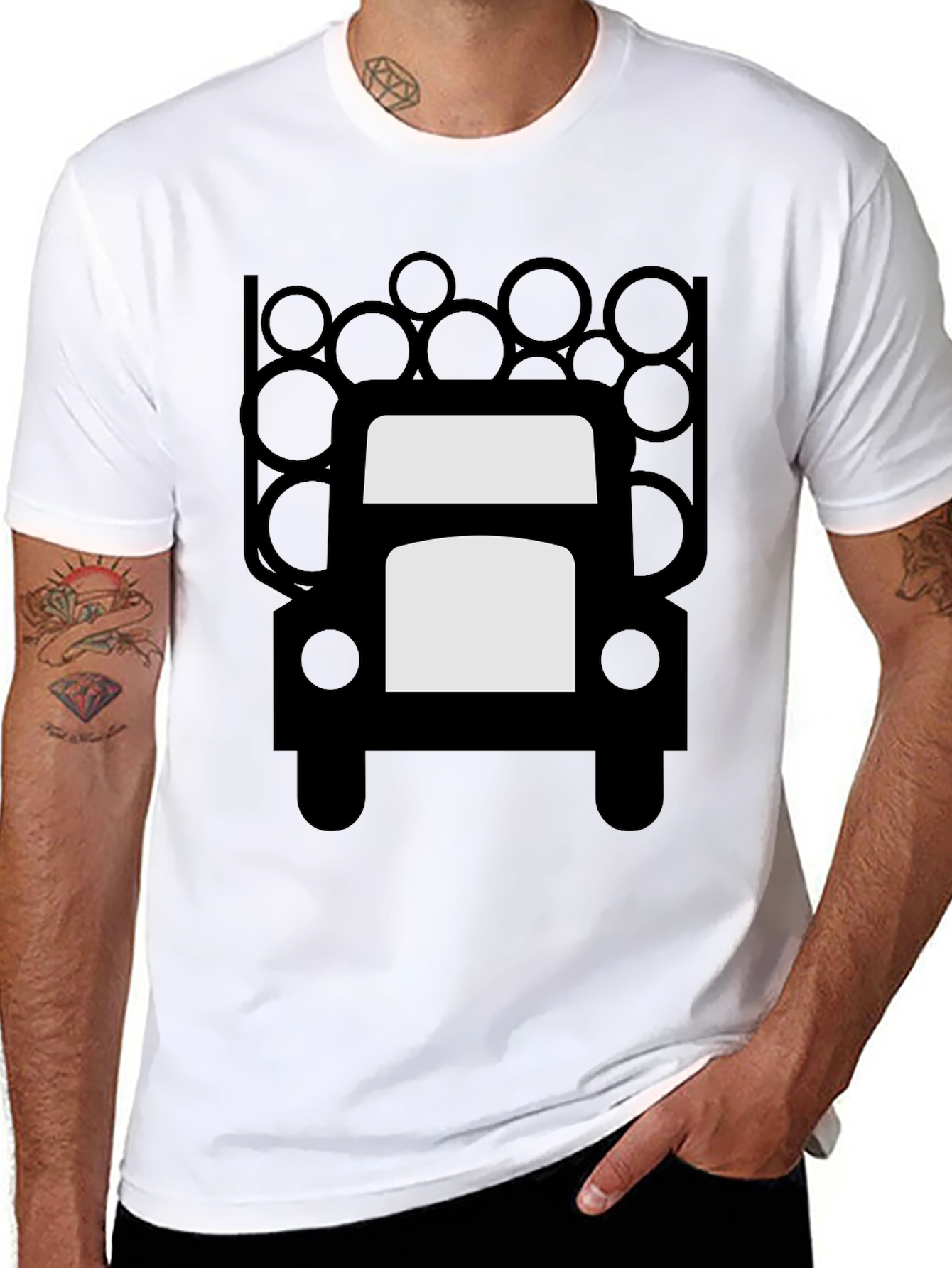 Lumber Truck Graphic T-Shirt