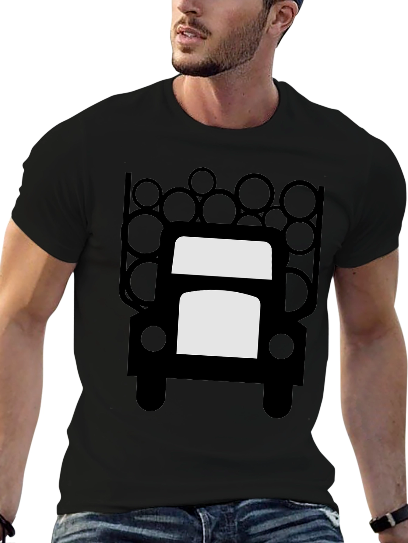 Lumber Truck Graphic T-Shirt