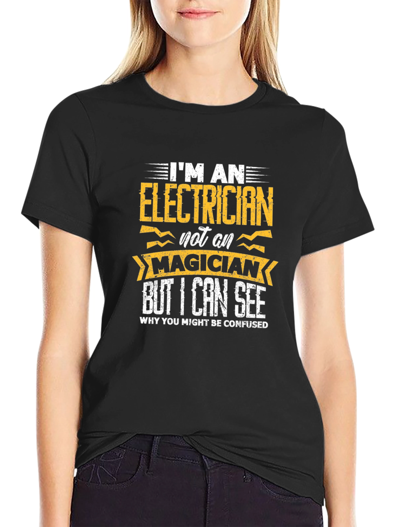 Electrician T-Shirt - Im an Electrician Not a Magician