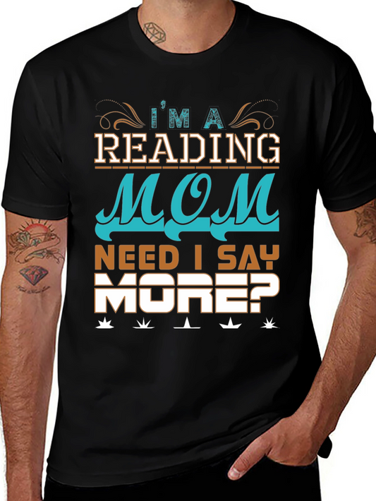 Reading Mom Graphic Tee - Book Lovers Shirt