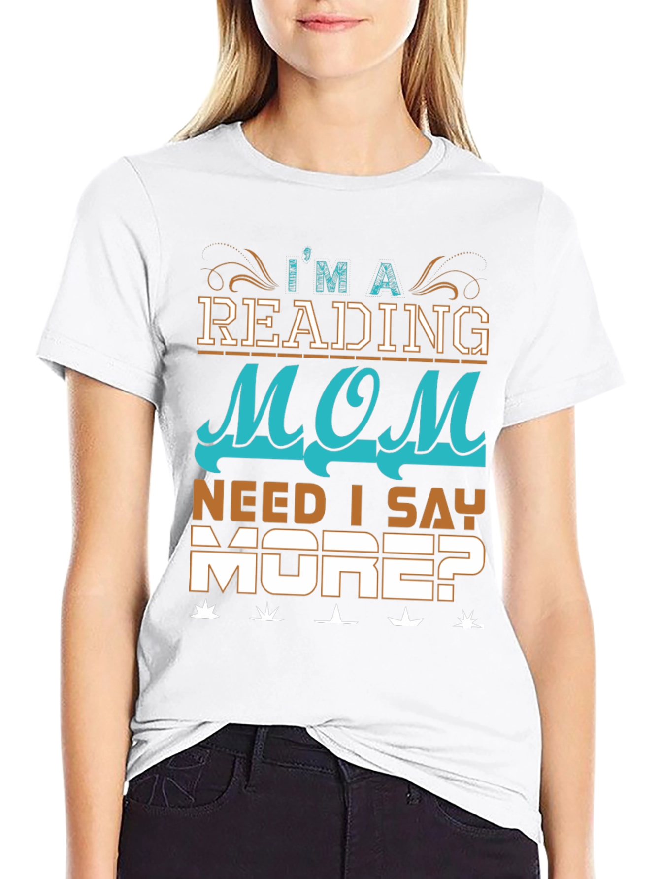 Reading Mom Graphic Tee - Book Lovers Shirt