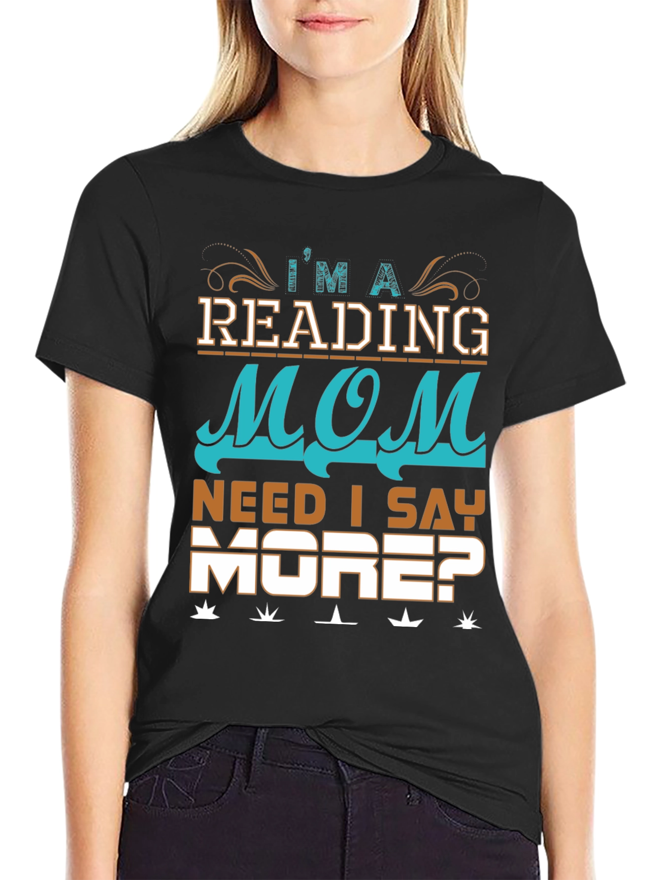 Reading Mom Graphic Tee - Book Lovers Shirt