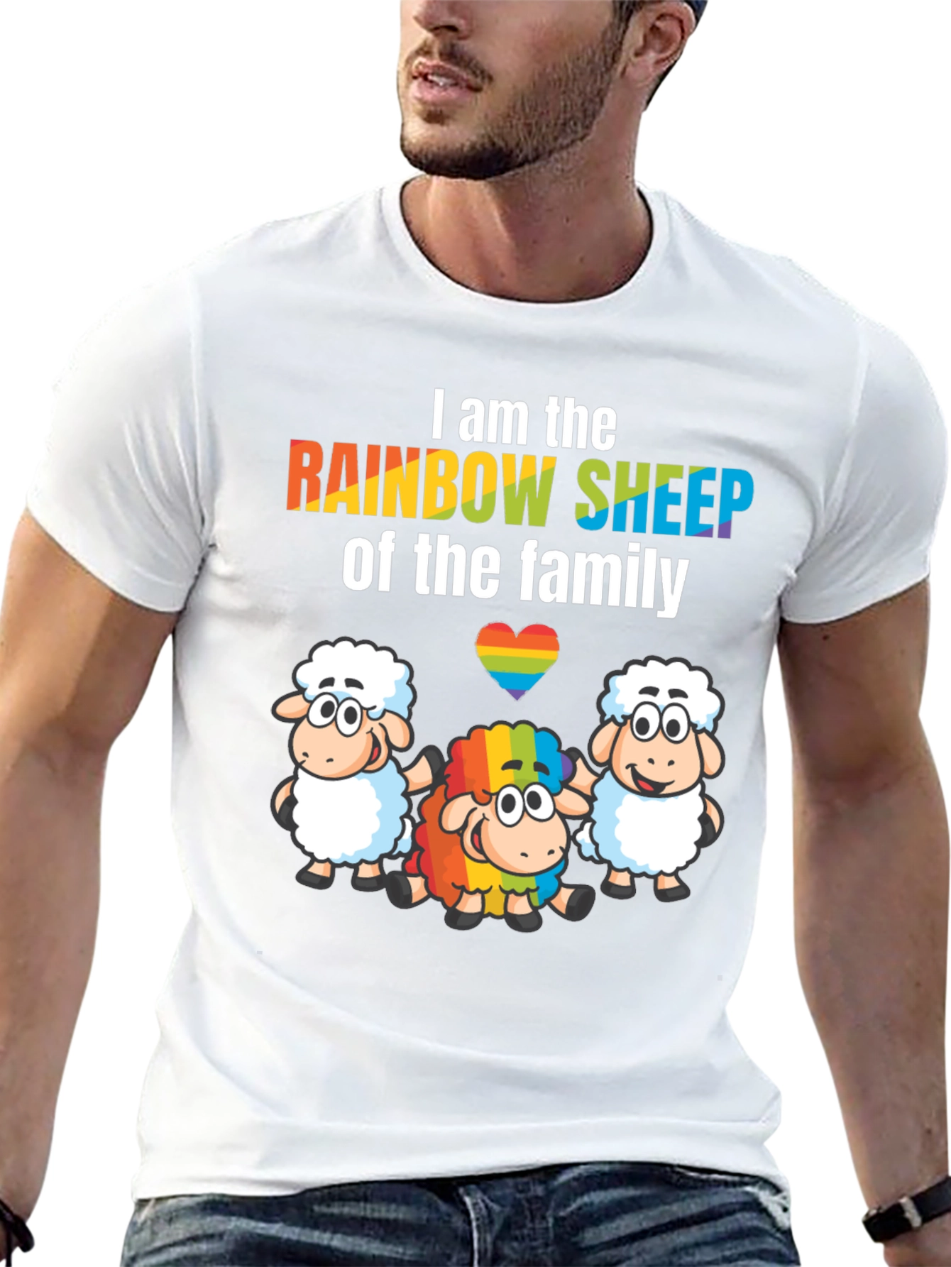 Rainbow Sheep LGBTQ+ Pride T-Shirt