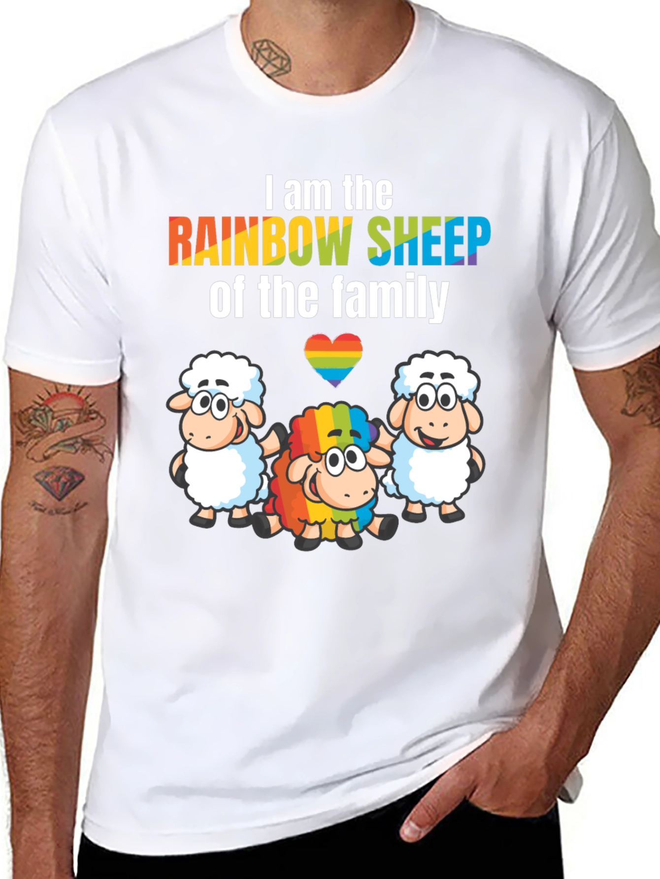 Rainbow Sheep LGBTQ+ Pride T-Shirt