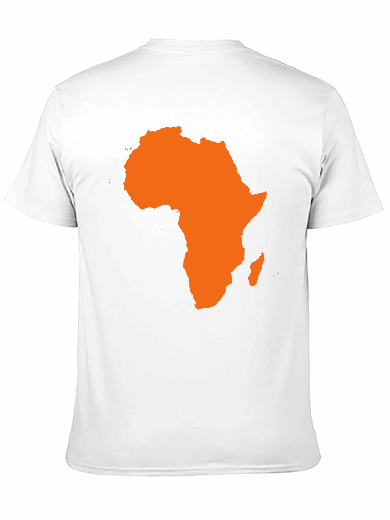 Africa Map Graphic Tee - Black Cotton T-Shirt
