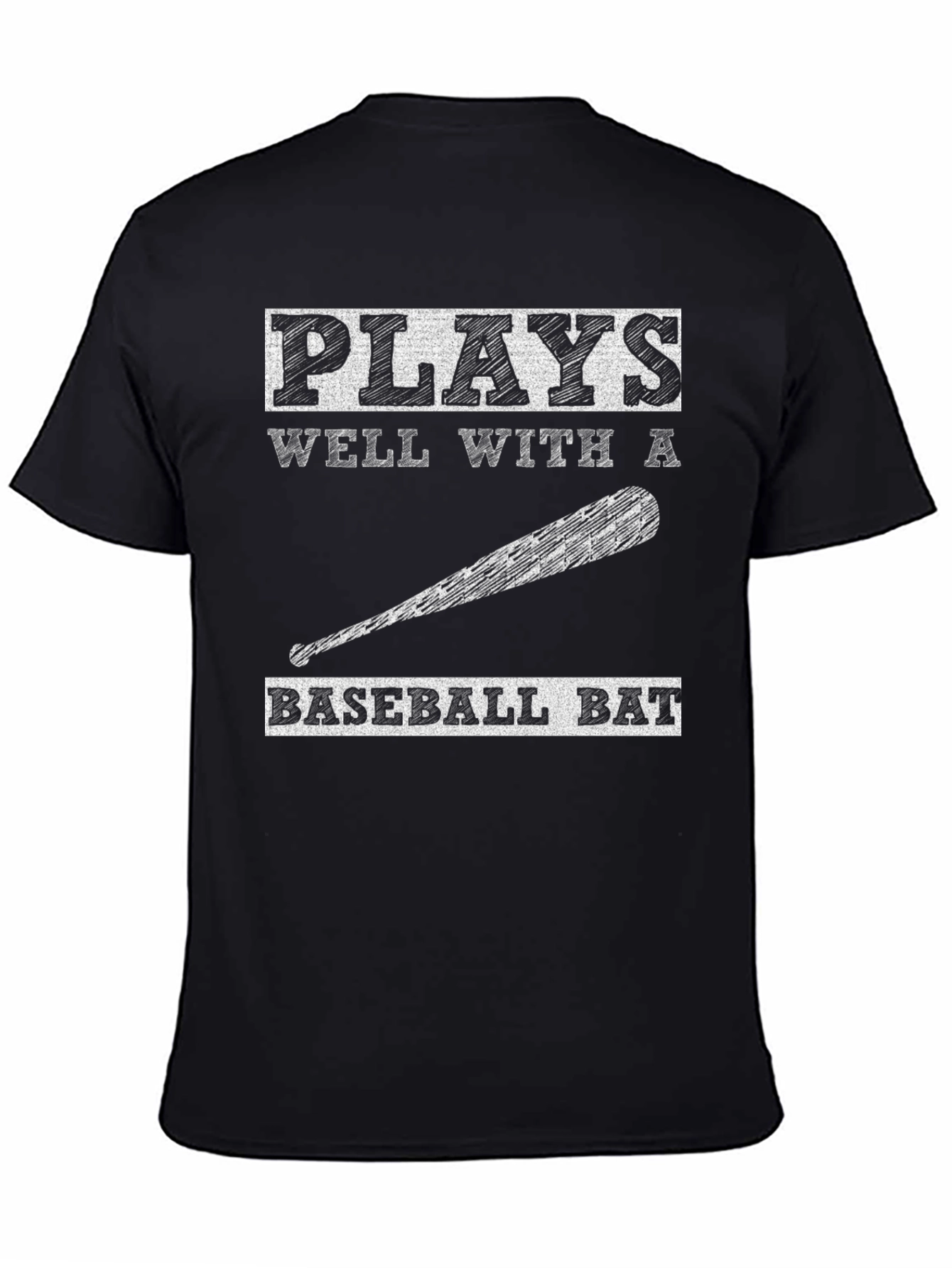 Plays Well With Baseball Bat T-Shirt