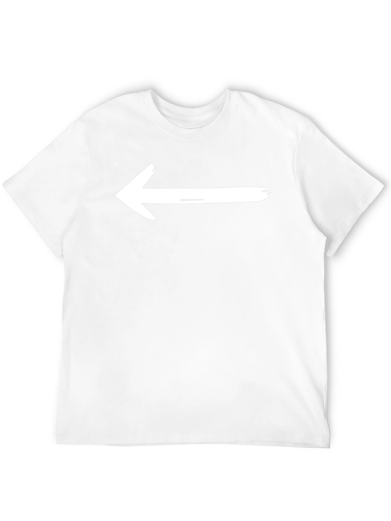 Left Arrow Black T-Shirt - Directional Graphic Tee