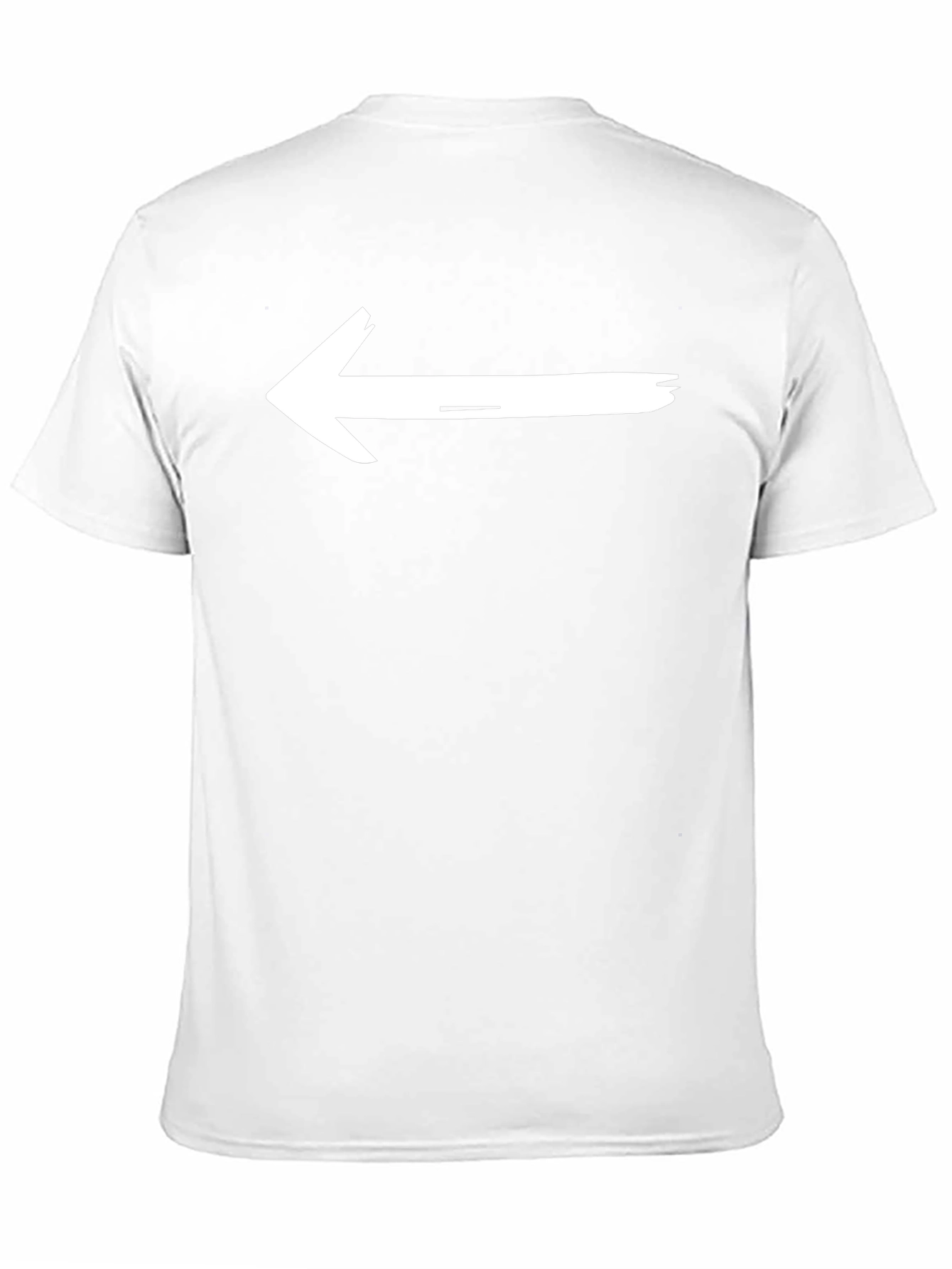 Left Arrow Black T-Shirt - Directional Graphic Tee