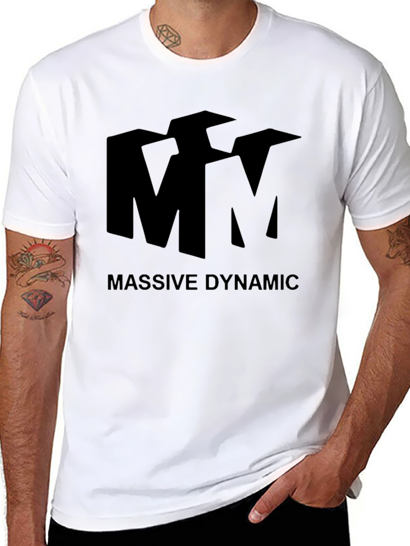 Massive Dynamic T-Shirt - Black Cotton Tee