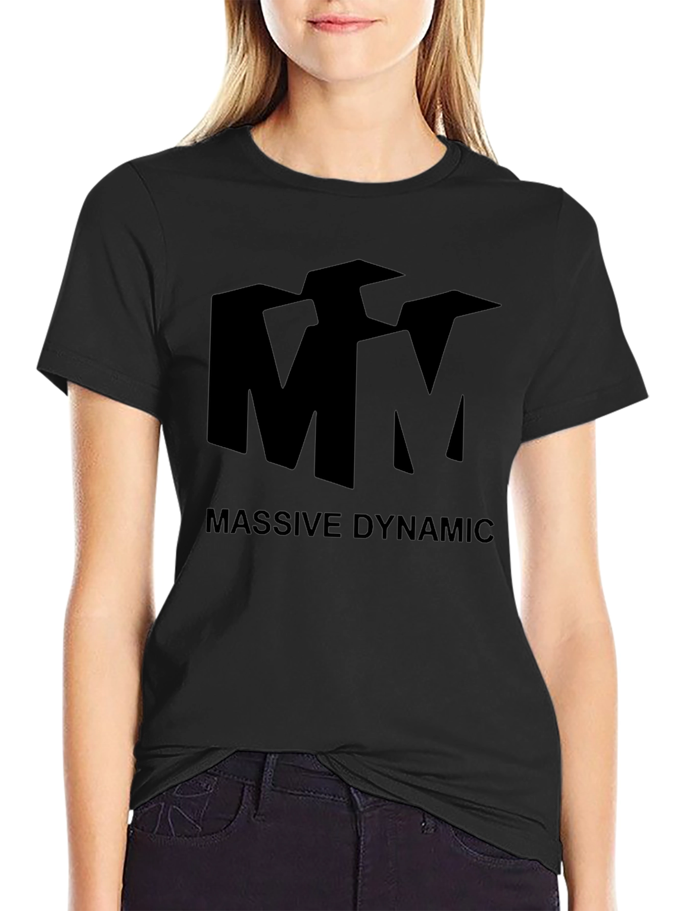 Massive Dynamic T-Shirt - Black Cotton Tee