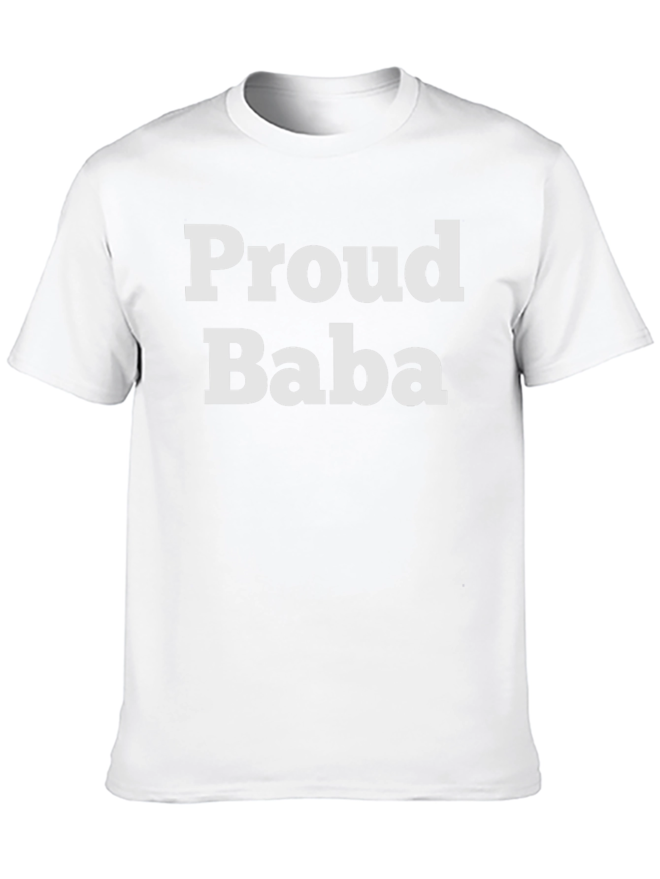 Proud Baba T-Shirt - Black Cotton Tee