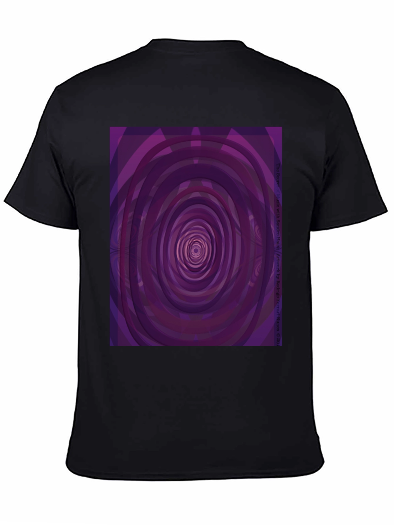 Hypnotic Purple Swirl T-Shirt - Modern Abstract Design