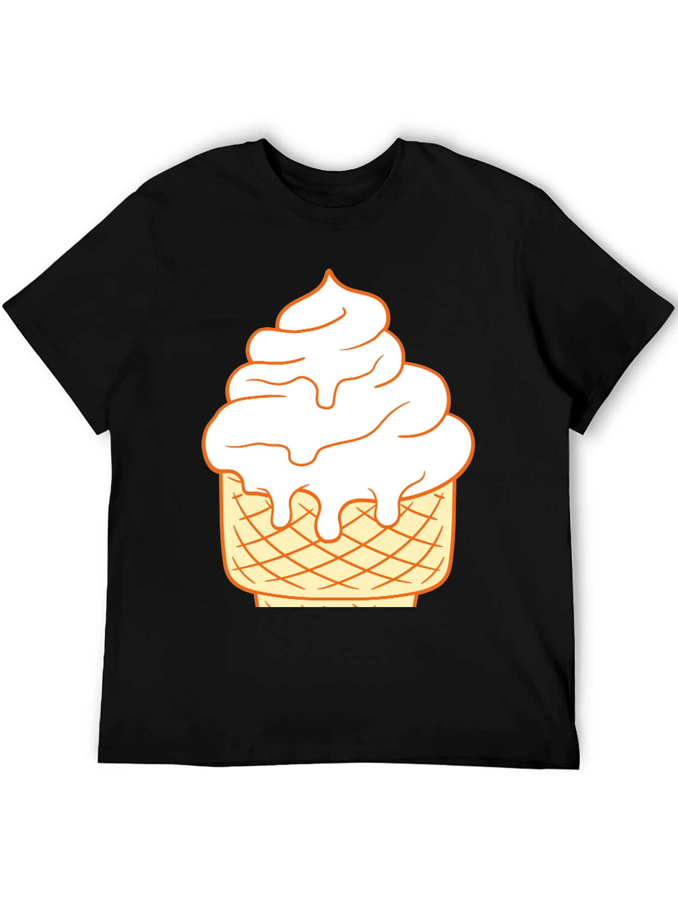 Ice Cream Cone Graphic Tee - Fun Summer Style